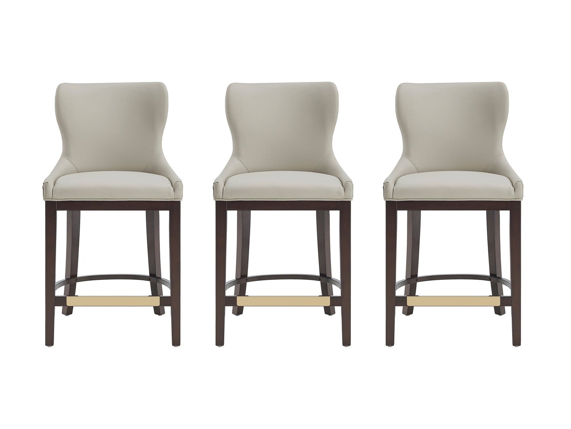 Blair Counter Stool in Stone (set of 3) - Ornate Home
