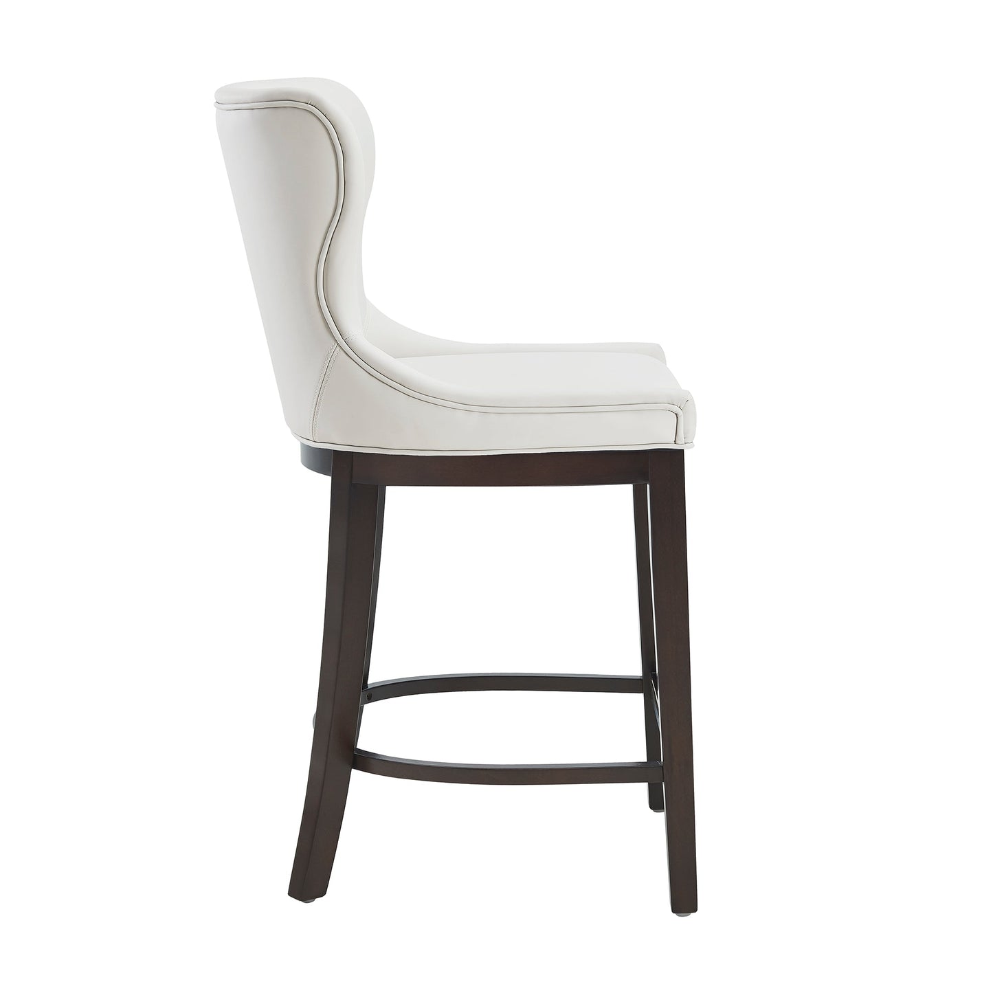 Blair Counter Stool in White (set of 2) - Ornate Home