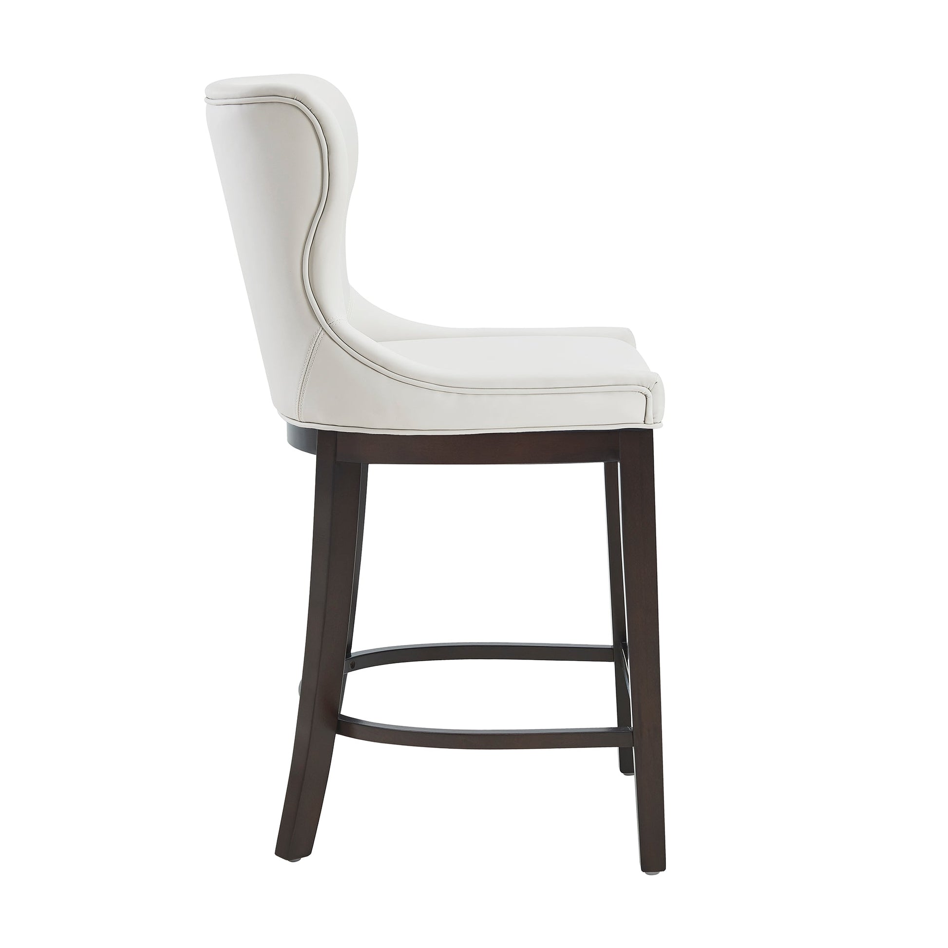 Blair Counter Stool in White (set of 2) - Ornate Home