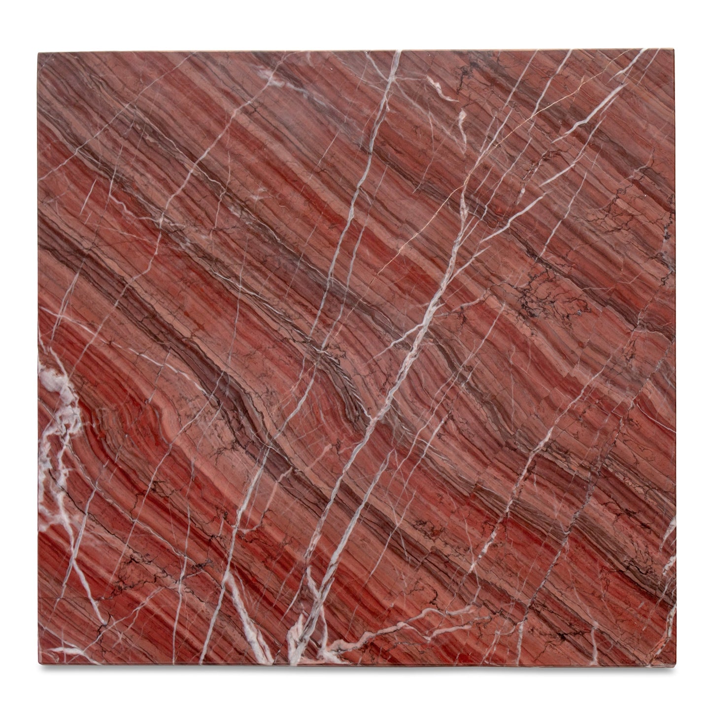 Blair Rosso Levanto Marble Accent Table - Ornate Home