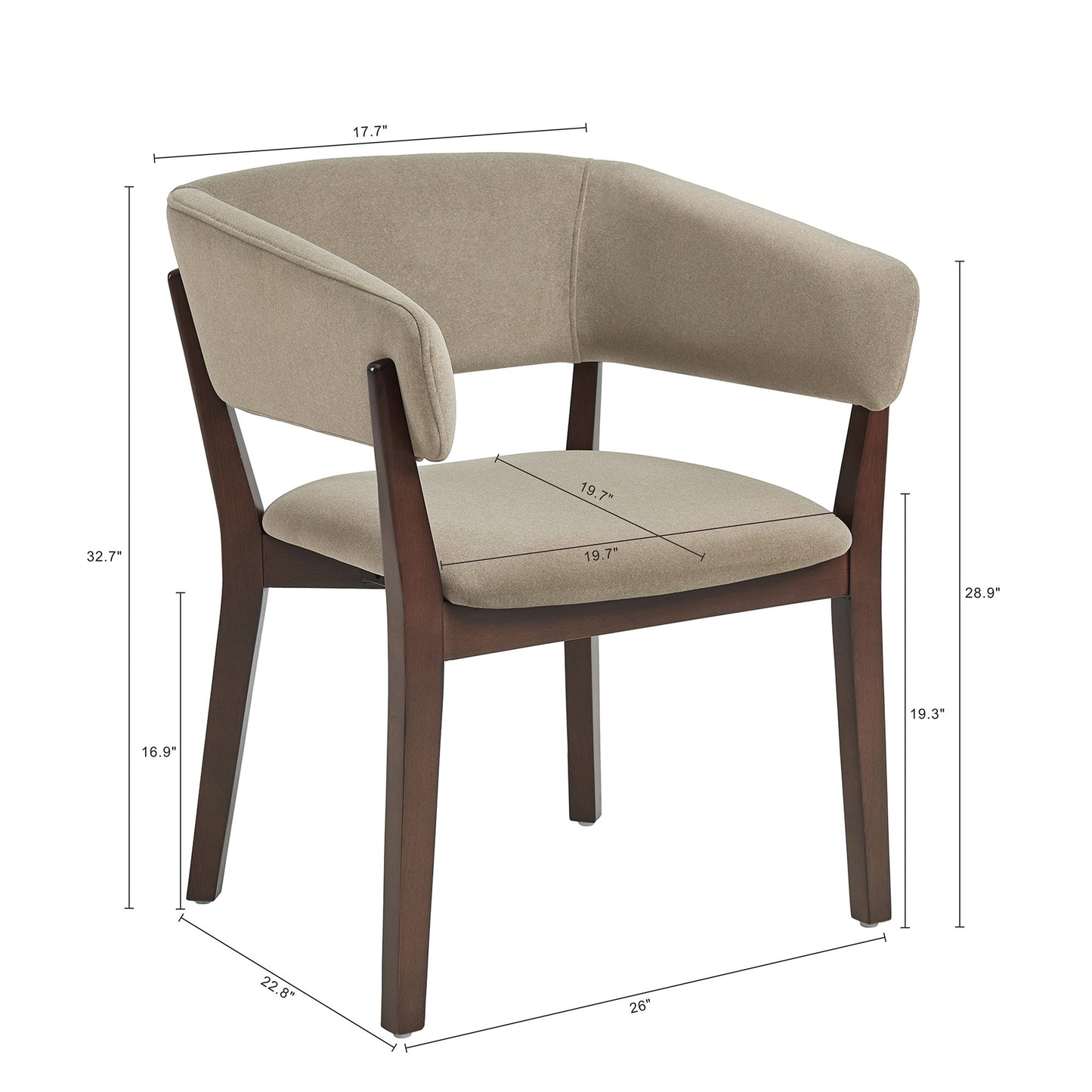 Blake Dining Armchair in Linen - Ornate Home