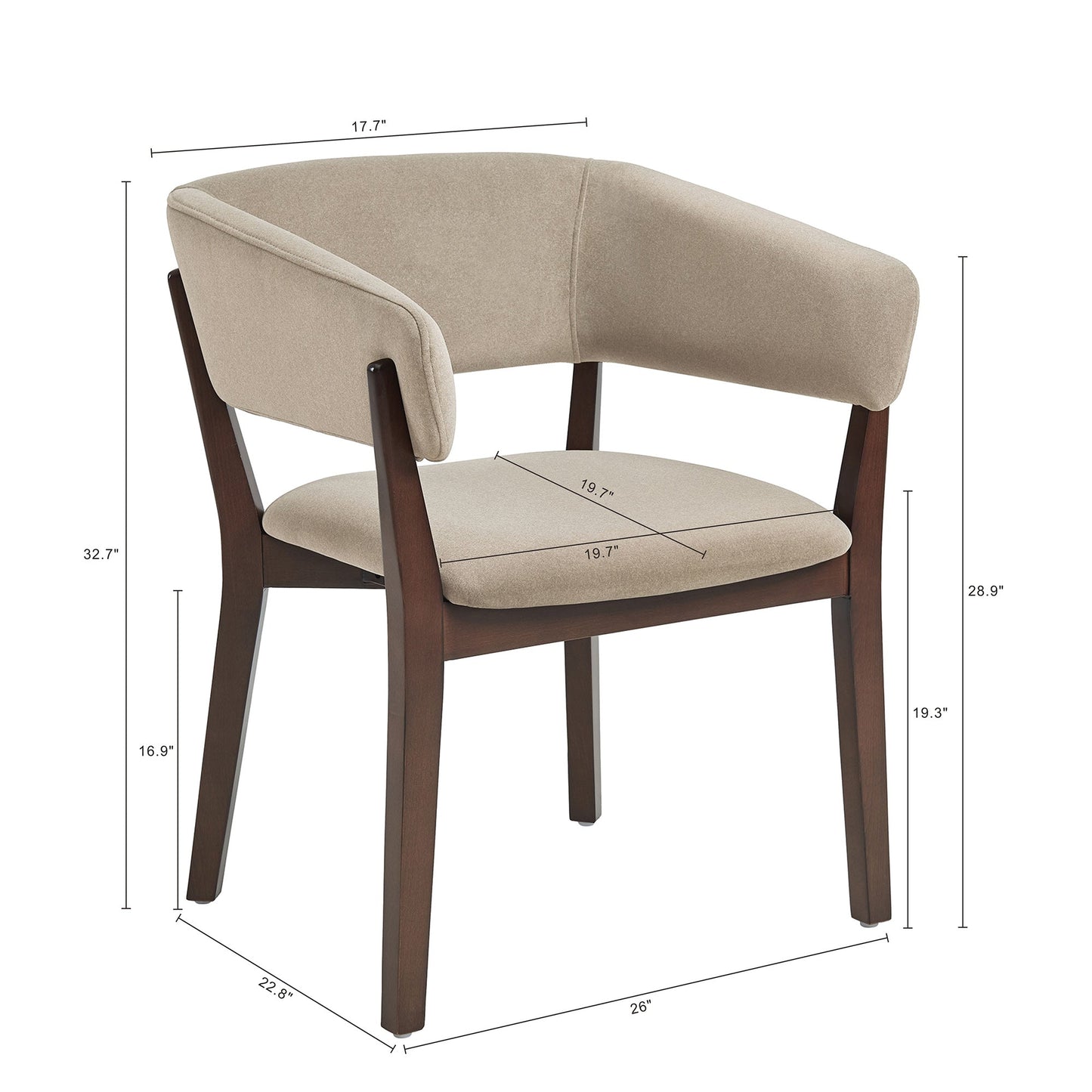 Blake Dining Armchair in Natural (set of 2) - Ornate Home