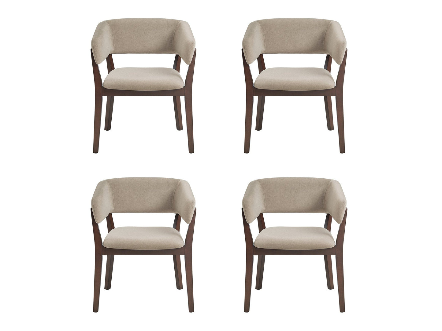 Blake Dining Armchair in Natural (set of 4) - Ornate Home