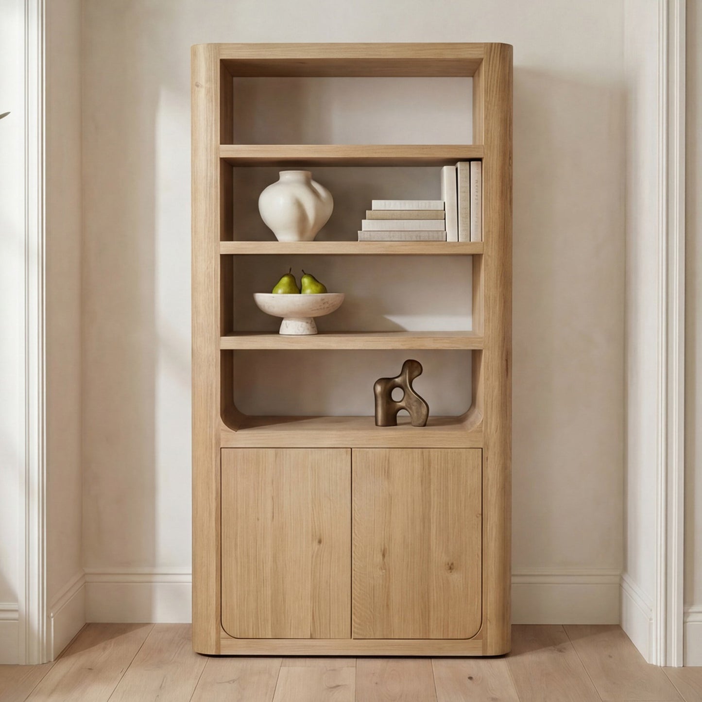 Blake Rustic Oak Tall Cabinet - Ornate Home