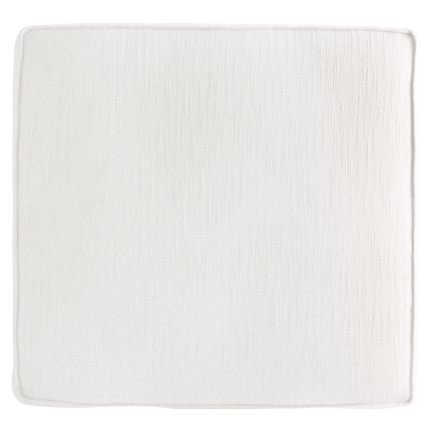 Bliss White/Cream Fabric Ottoman - Ornate Home
