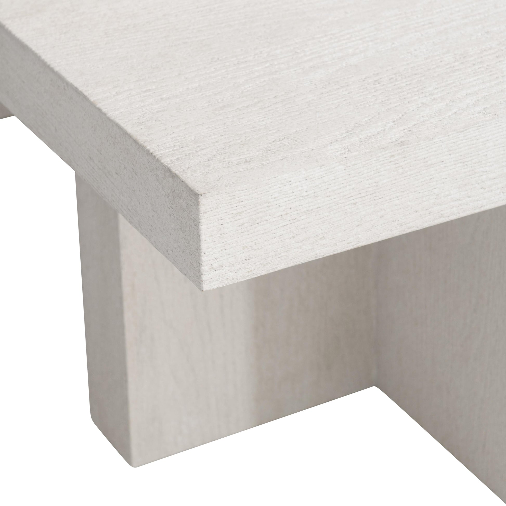 Blythe Sandblasted White Cocktail Table - Ornate Home