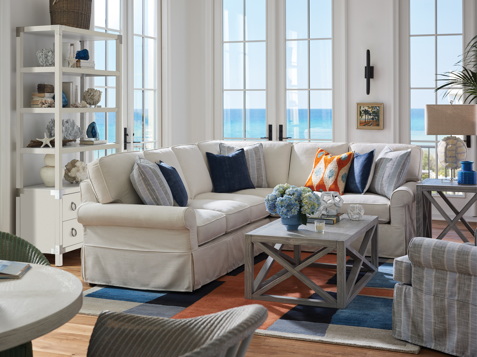 Boardwalk Grey Cocktail Table - Ornate Home