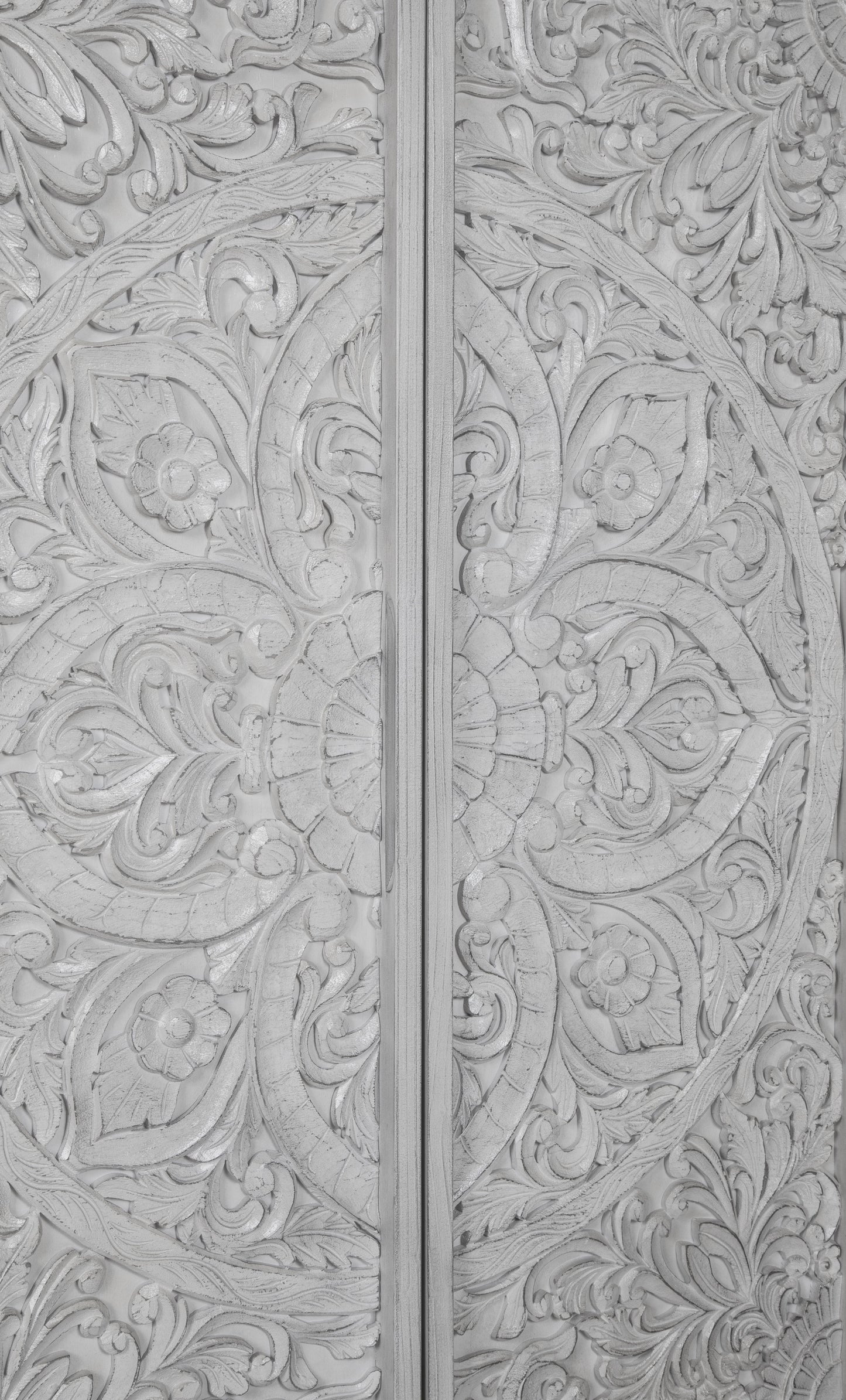 Boho Chic Wardrobe Chest in Washed White - Ornate Home