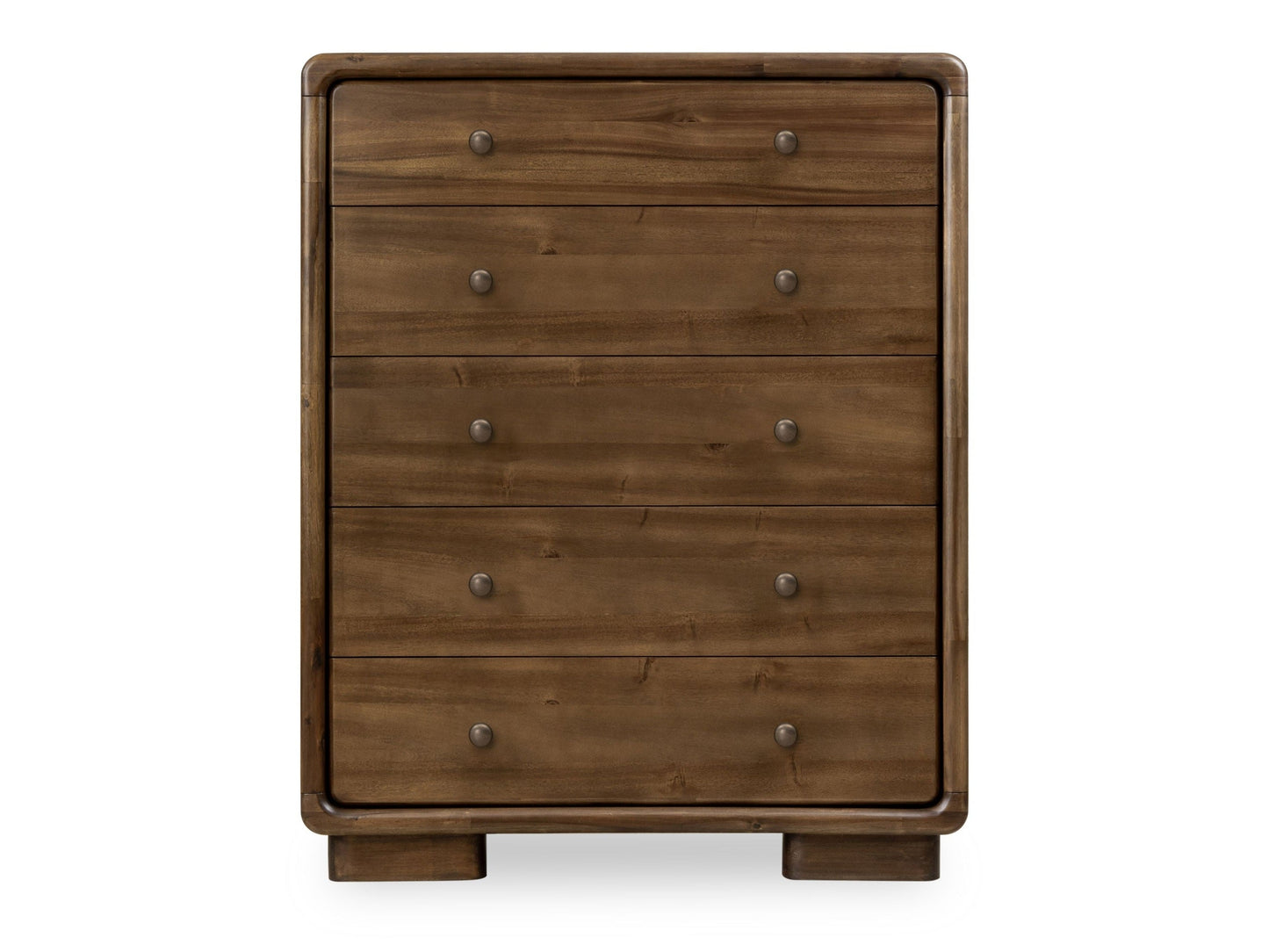 Boka Impala Five Drawer Acacia Wood Chest - Ornate Home