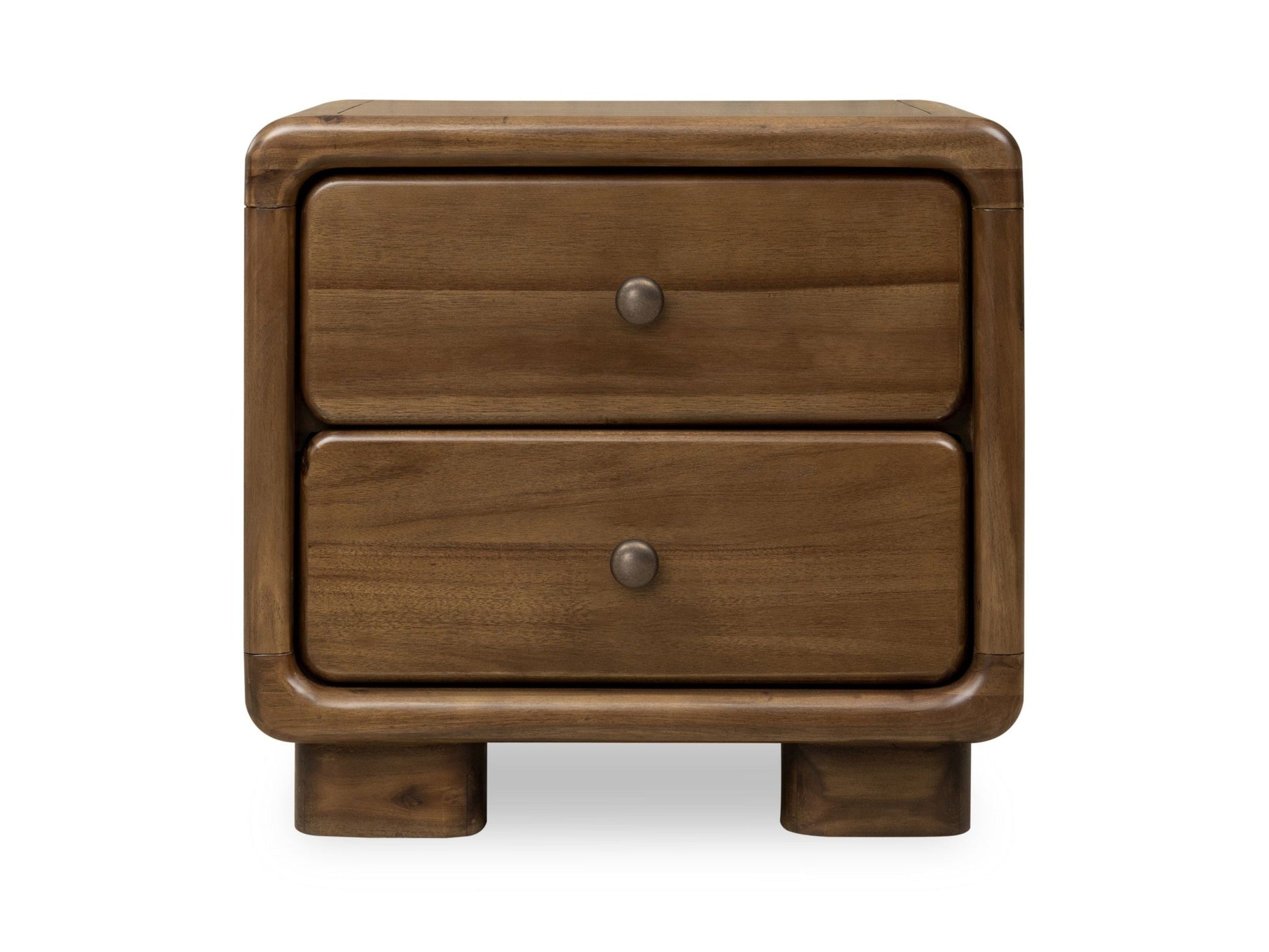 Boka Impala Two Drawer Acacia Wood Nightstand - Ornate Home