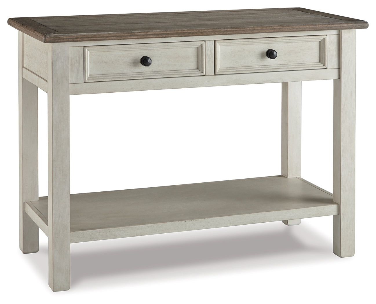 Bolanburg Two-tone Coffee Table and 2 Chairside End Tables with Console- Viva Furn