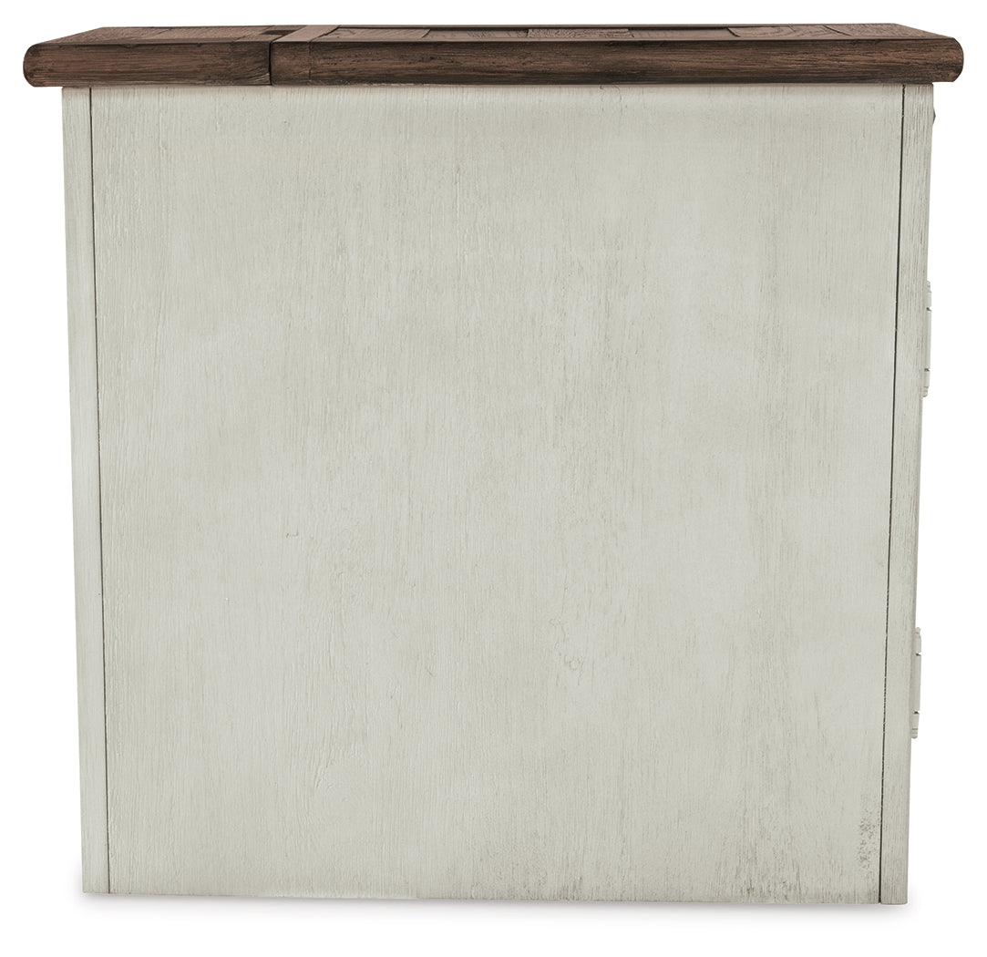 Bolanburg Two-tone Coffee Table and 2 Chairside End Tables with Console- Viva Furn