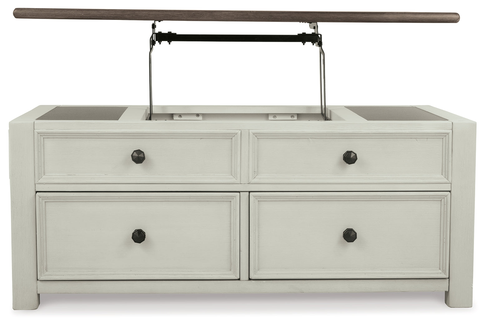 Bolanburg Two-tone Coffee Table and 2 Chairside End Tables with Console- Viva Furn