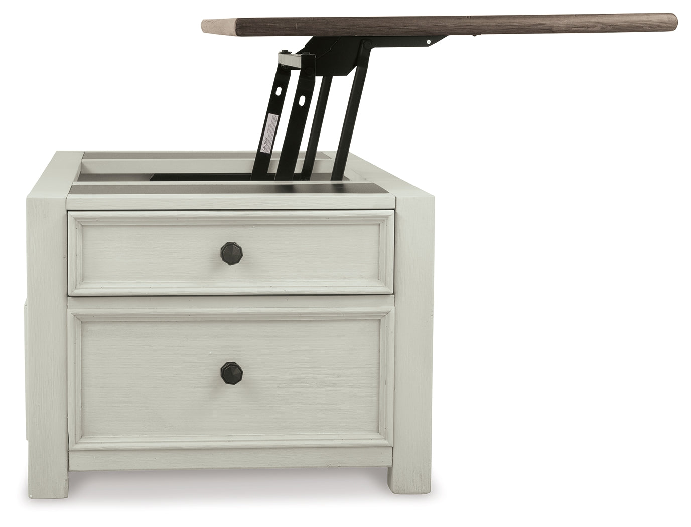 Bolanburg Two-tone Coffee Table and 2 Chairside End Tables with Console- Viva Furn