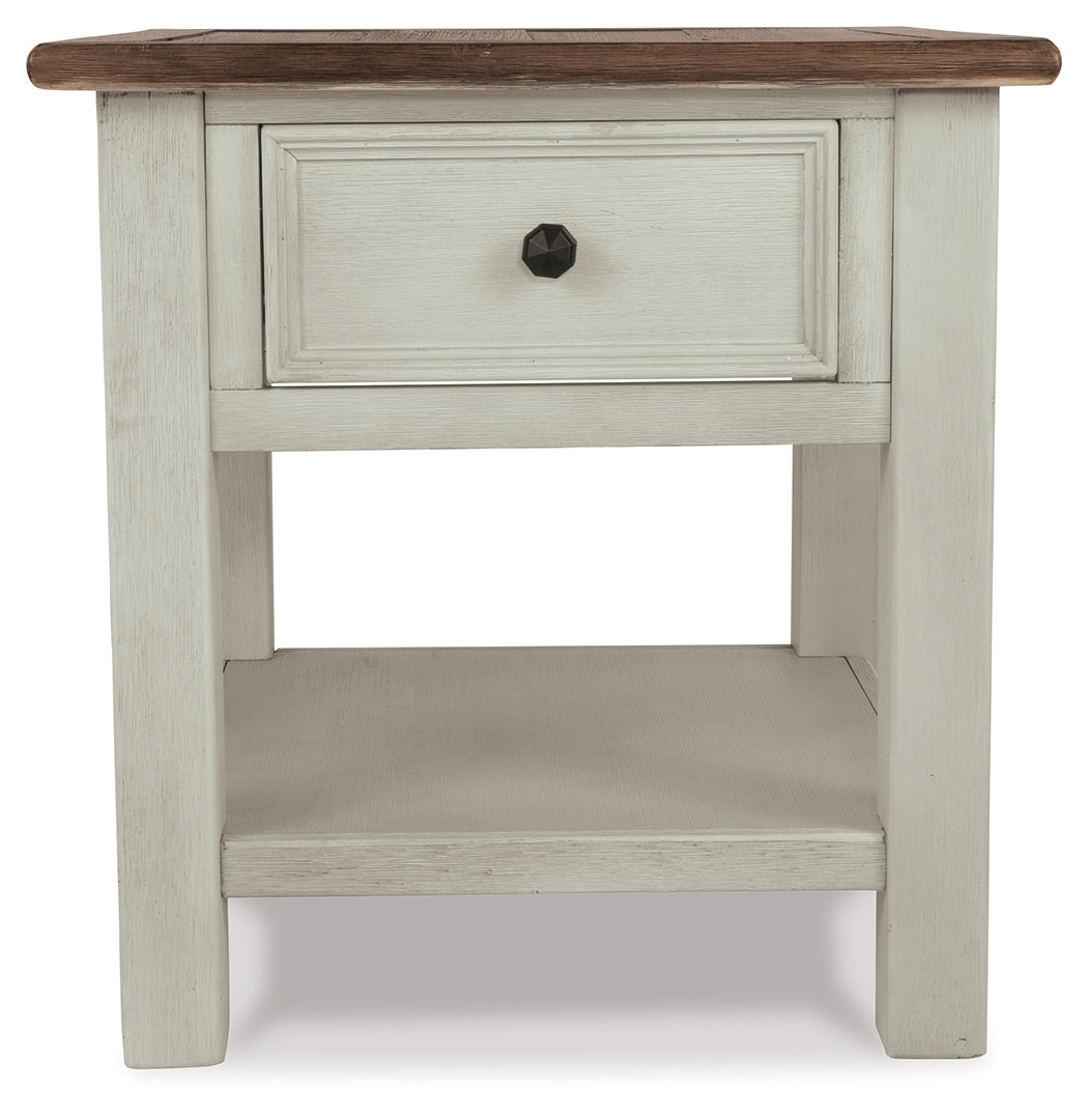Bolanburg Two-tone Coffee Table w/End Table & Chairside End Table- Viva Furn