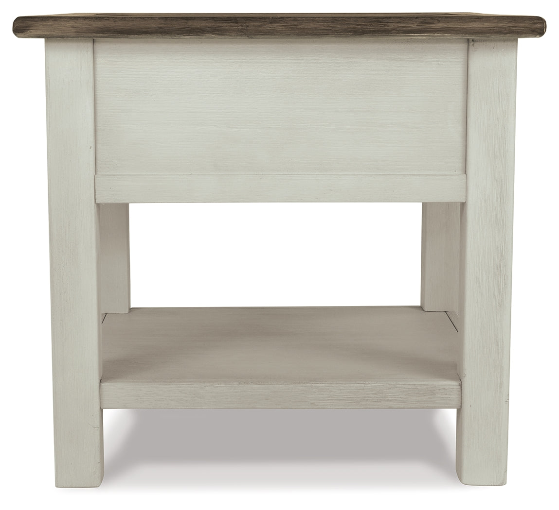 Bolanburg Two-tone Coffee Table w/End Table & Chairside End Table- Viva Furn