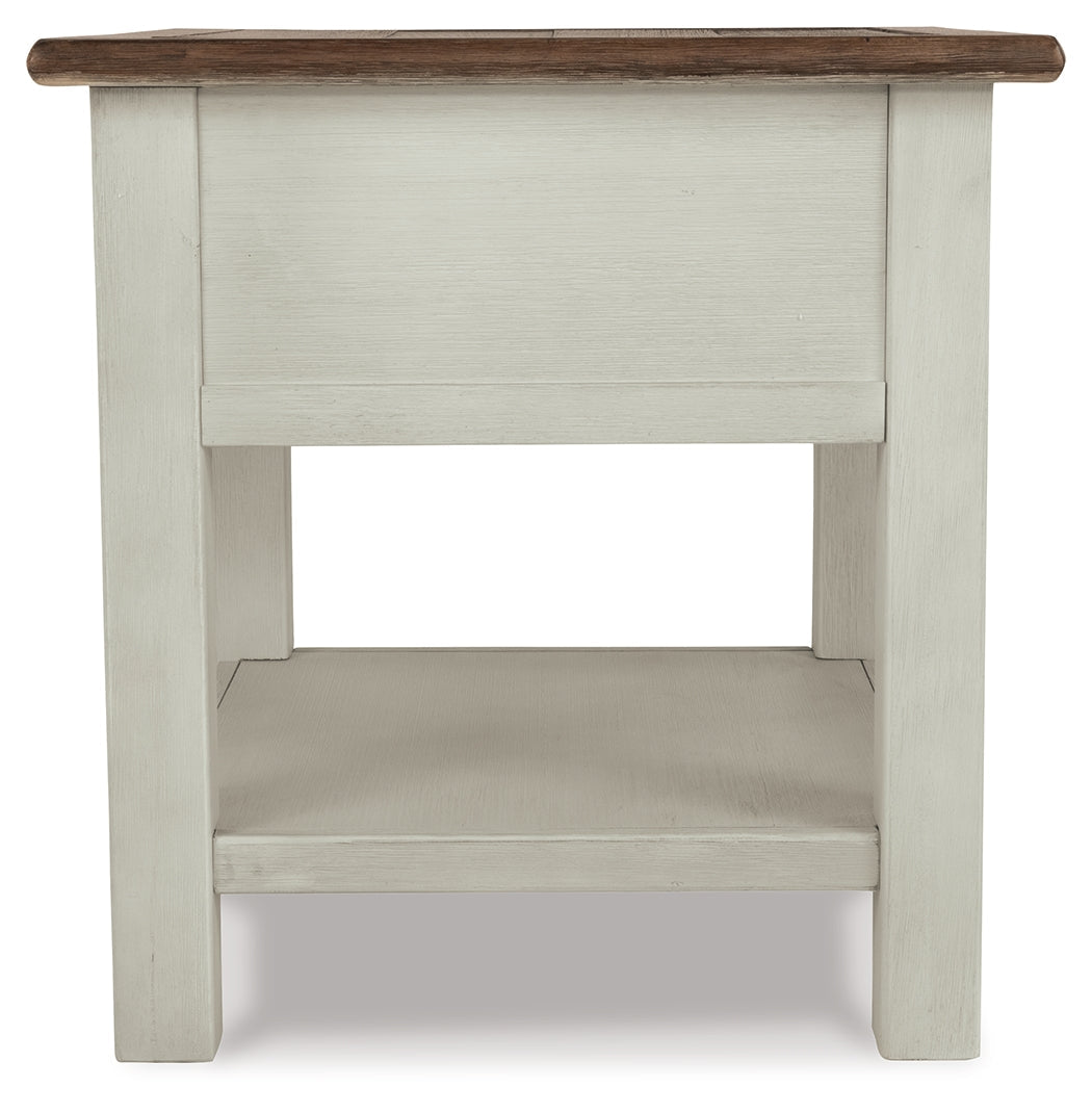 Bolanburg Two-tone Coffee Table w/End Table & Chairside End Table- Viva Furn