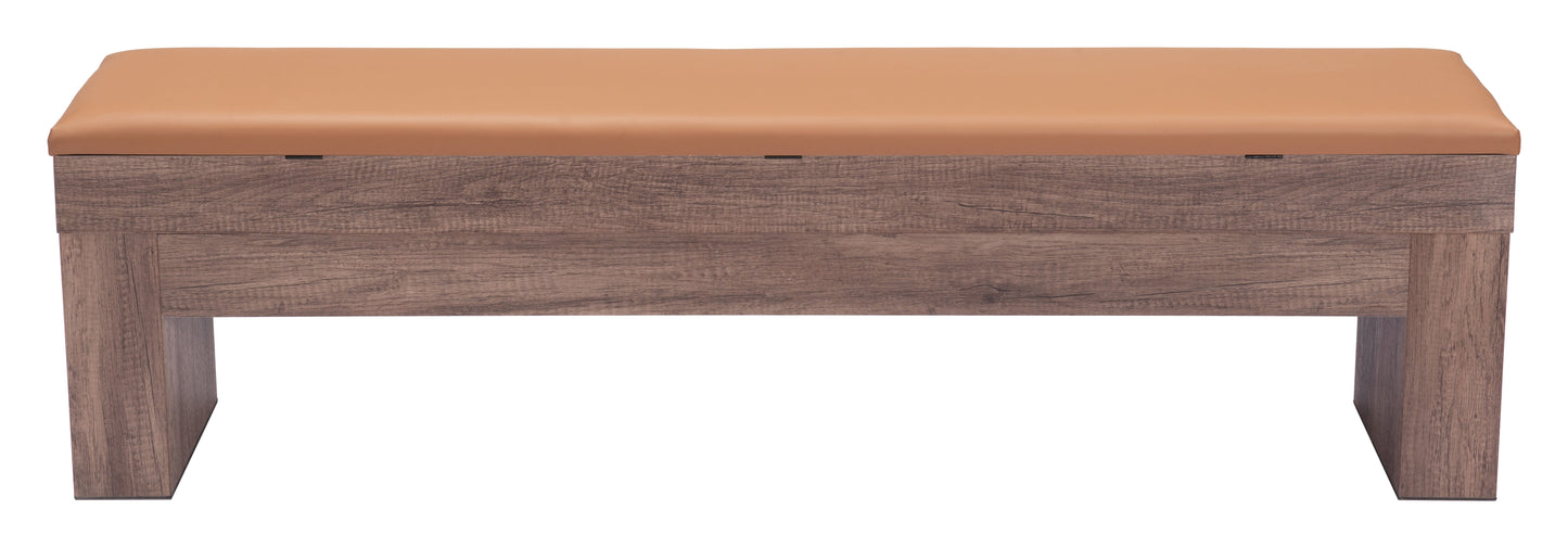 Bonker Brown Storage Bench (Set of 2) - Ornate Home