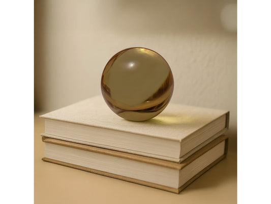 Bonn Light Smoky Brown Cast Glass Decorative Object - Ornate Home