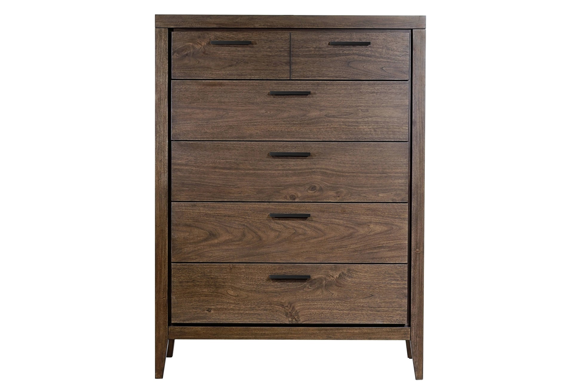 Boracay Five Drawer Walnut Chest in Wild Oats Brown - Ornate Home
