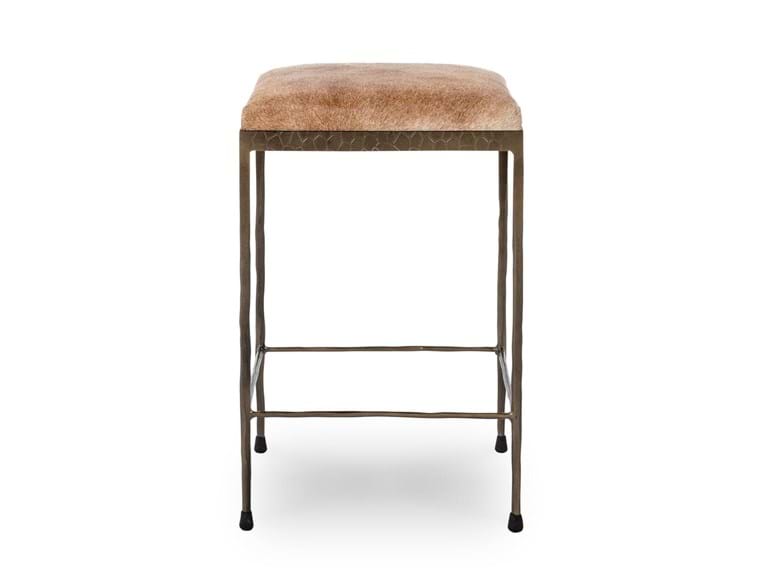 Bose Hide Brown Counter Stool - Ornate Home