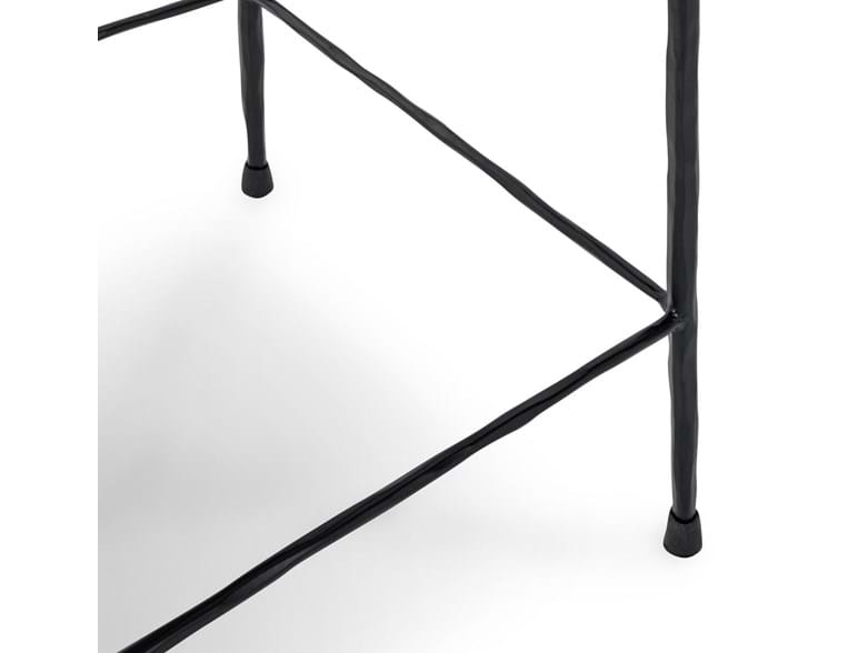 Bose Hide Gray/Black Counter Stool - Ornate Home