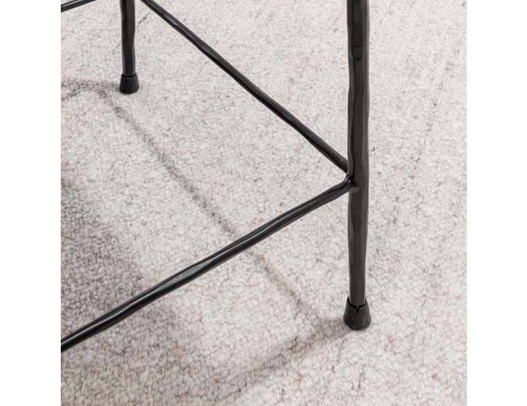 Bose Hide White/Black Counter Stool - Ornate Home
