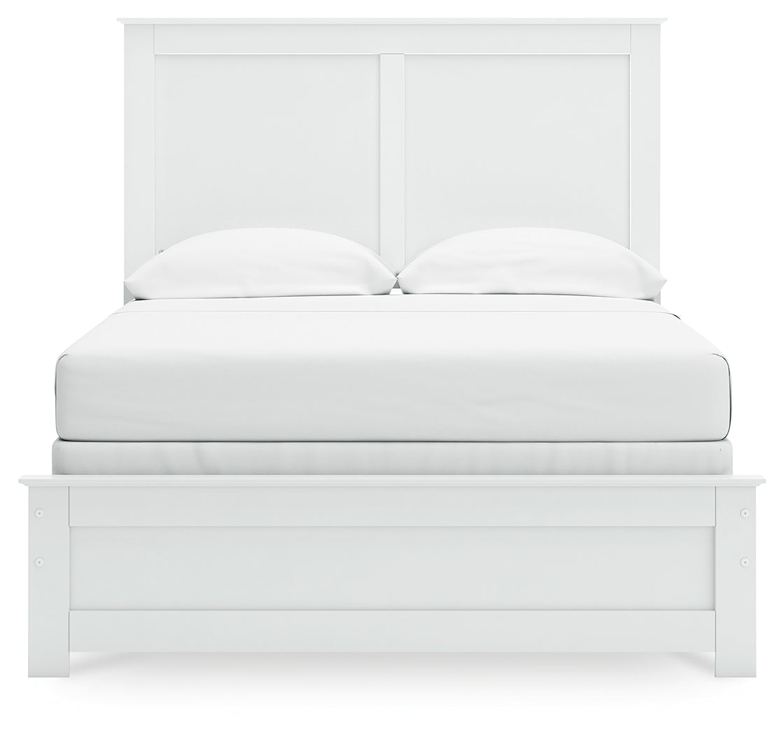 Bostwick Shoals White Full Panel Youth Bed- Viva Furn