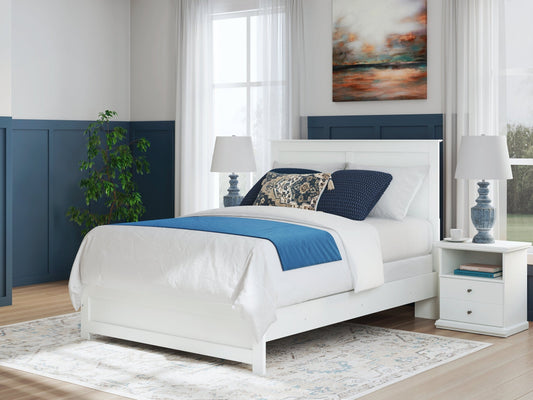 Bostwick Shoals White Queen Panel Bed- Viva Furn