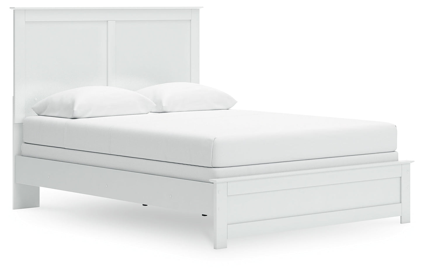 Bostwick Shoals White Queen Panel Bed- Viva Furn