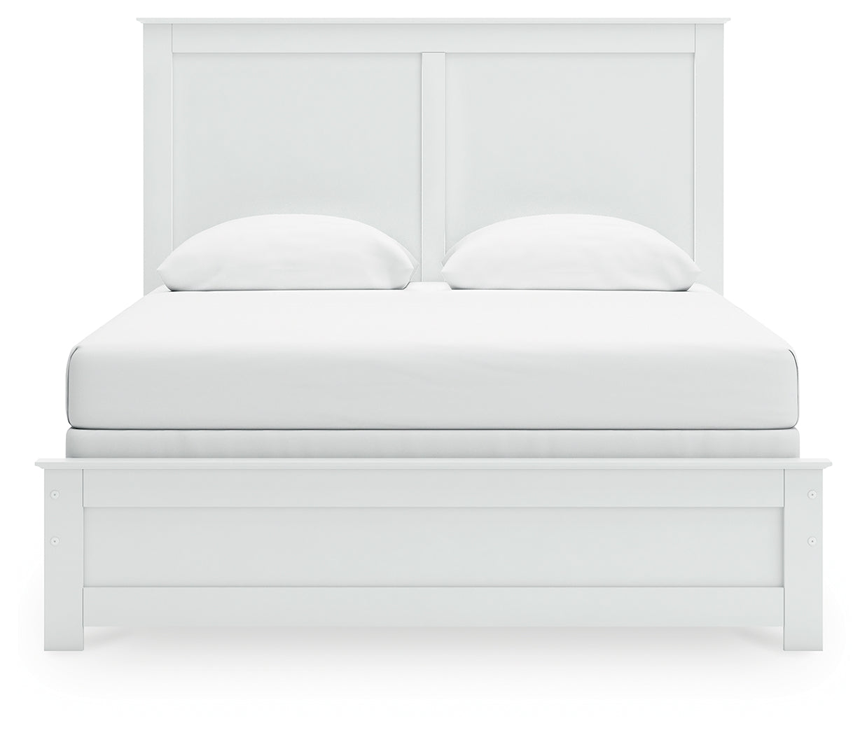Bostwick Shoals White Queen Panel Bed- Viva Furn