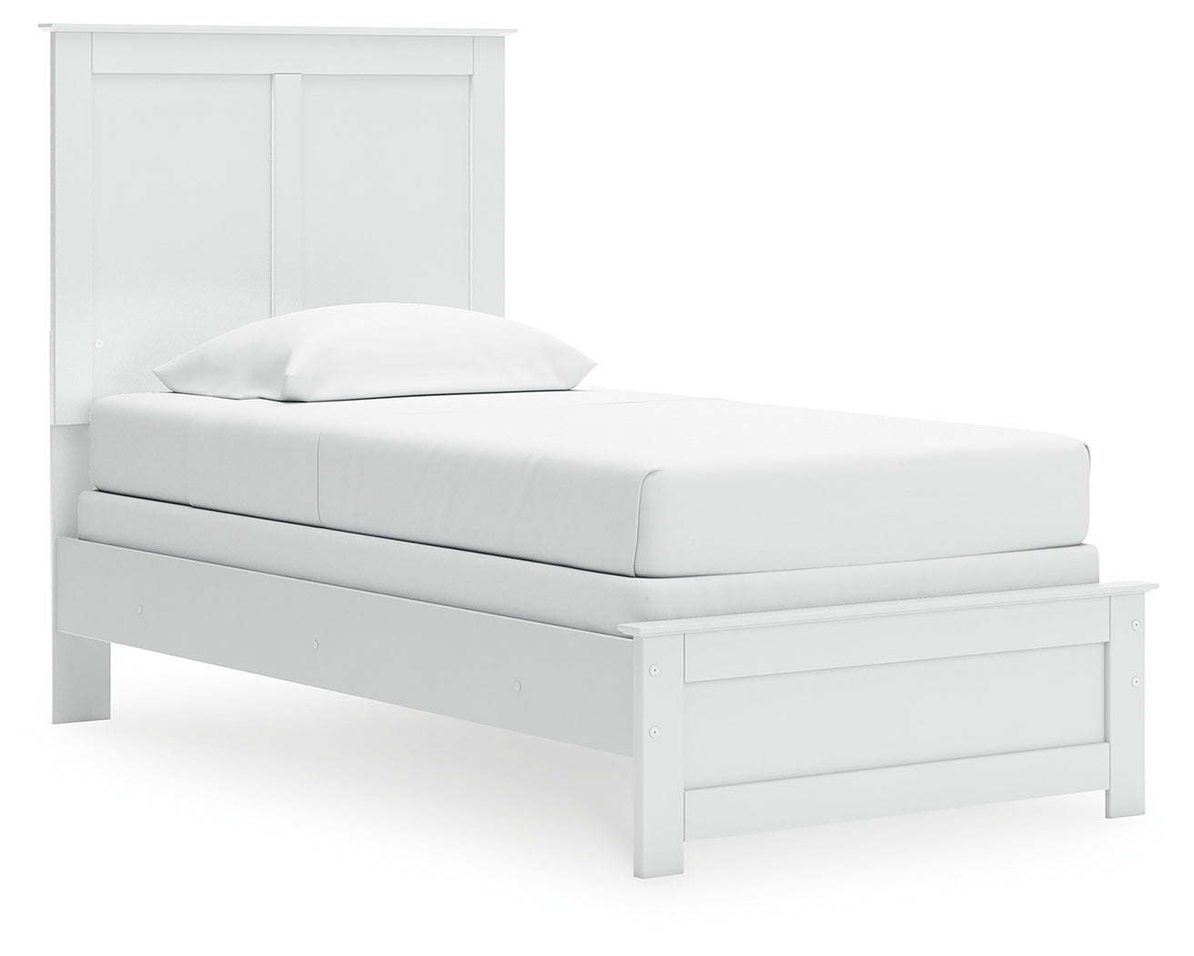 Bostwick Shoals White Twin Panel Youth Bed- Viva Furn