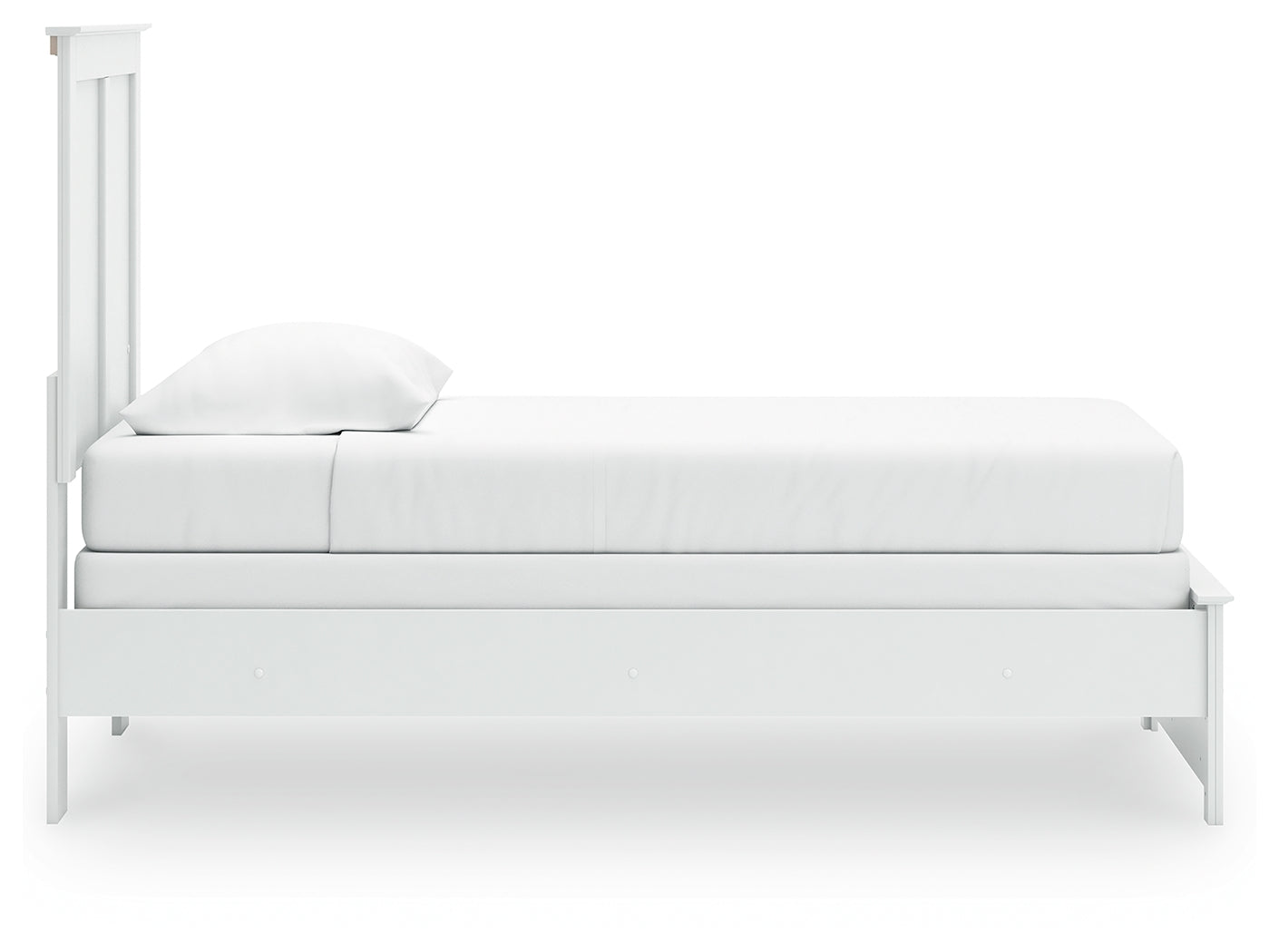 Bostwick Shoals White Twin Panel Youth Bed- Viva Furn