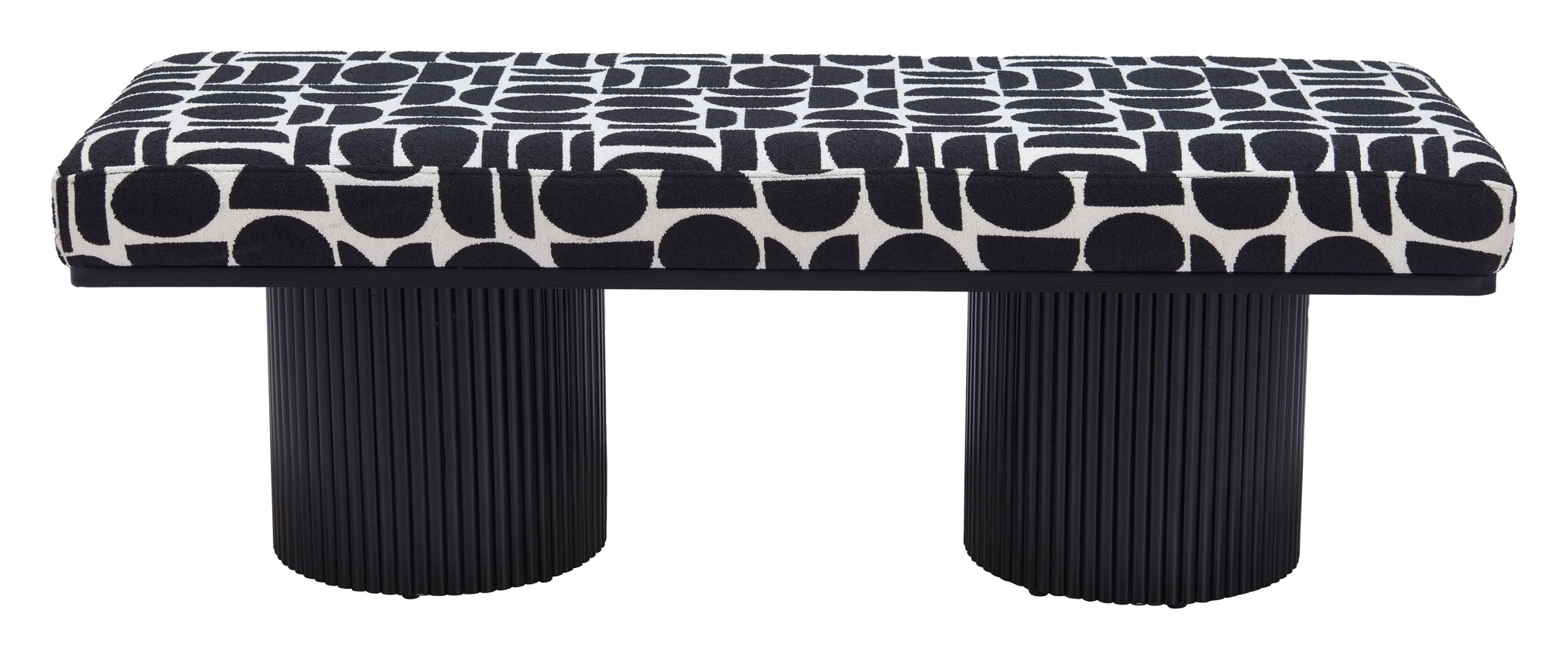 Botoia Black & White Bench - Ornate Home