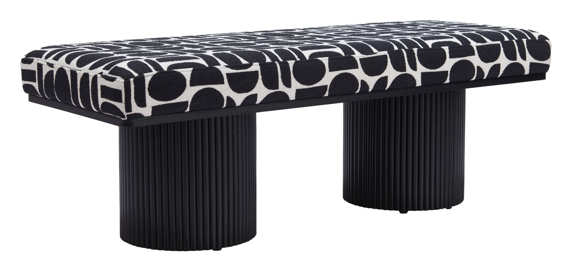 Botoia Black & White Bench - Ornate Home