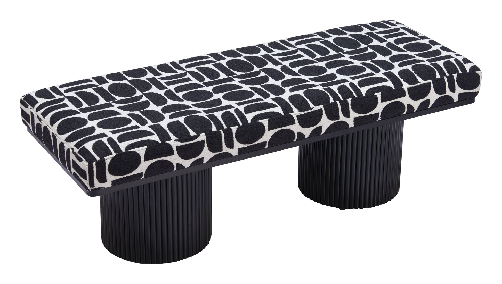 Botoia Black & White Bench - Ornate Home