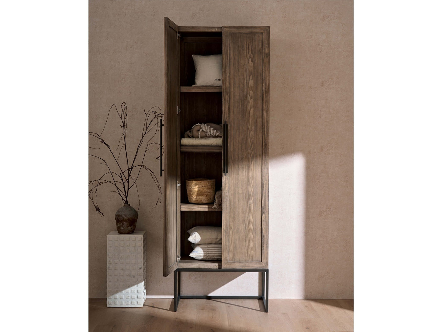 Boulder River Rock Utility Cabinet - Ornate Home
