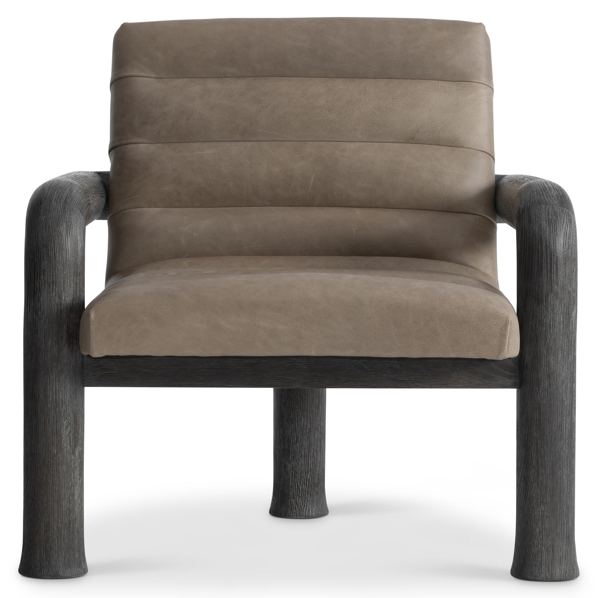Bowie Tadon Cerused/Beige/Tan Leather Chair - Ornate Home