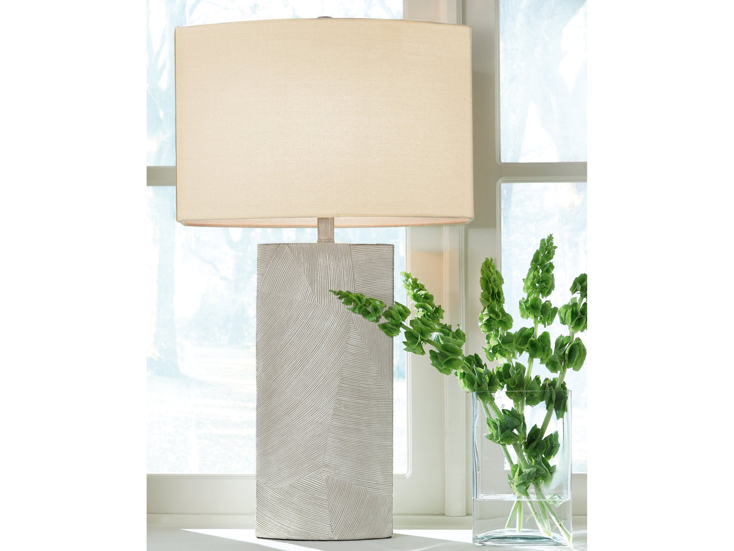 Bradard Brown Table Lamp (Set of 2)- Viva Furn