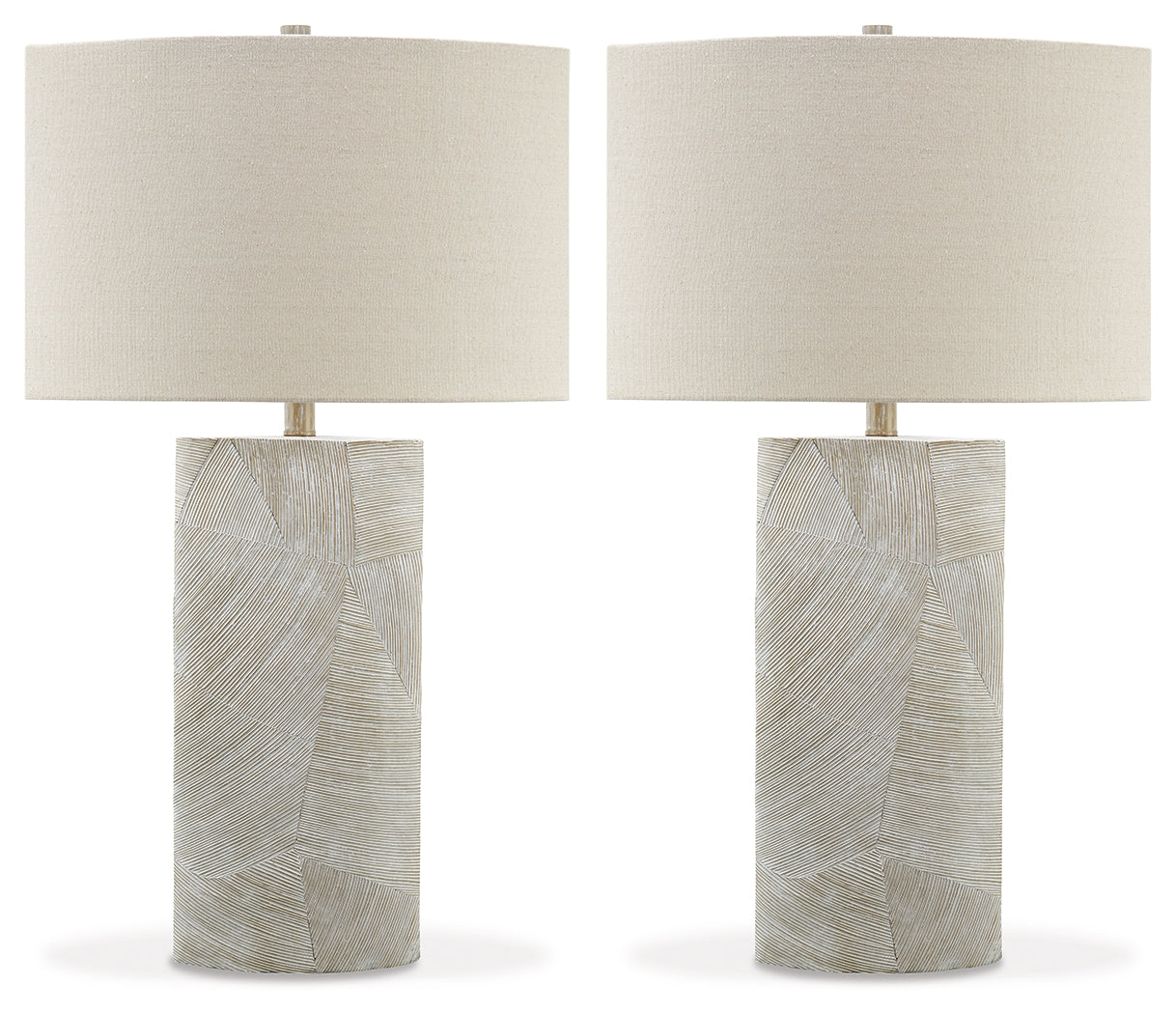 Bradard Brown Table Lamp (Set of 2)- Viva Furn