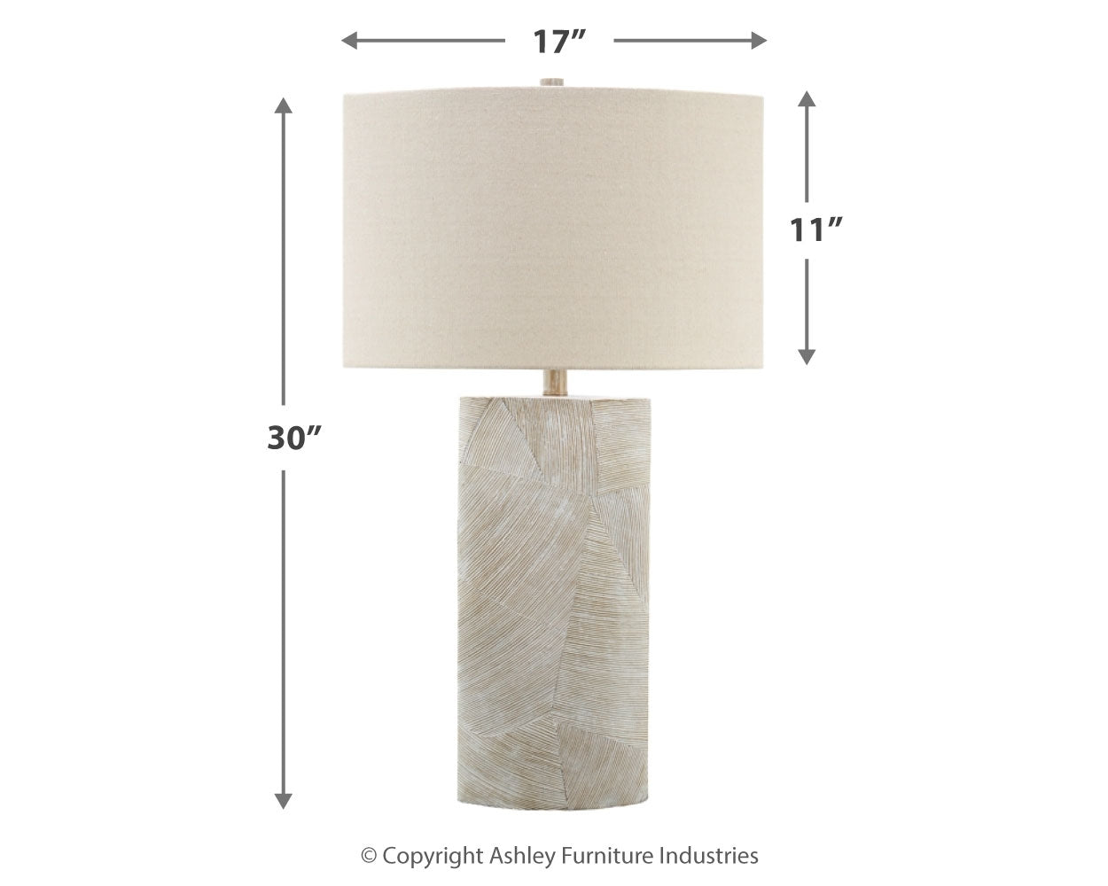 Bradard Brown Table Lamp (Set of 2)- Viva Furn