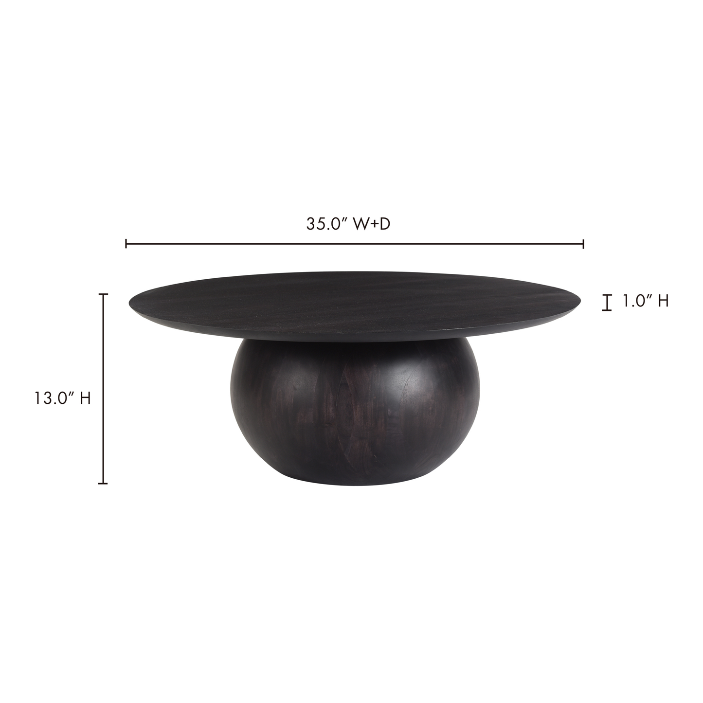 Bradbury Black Coffee Table - Ornate Home