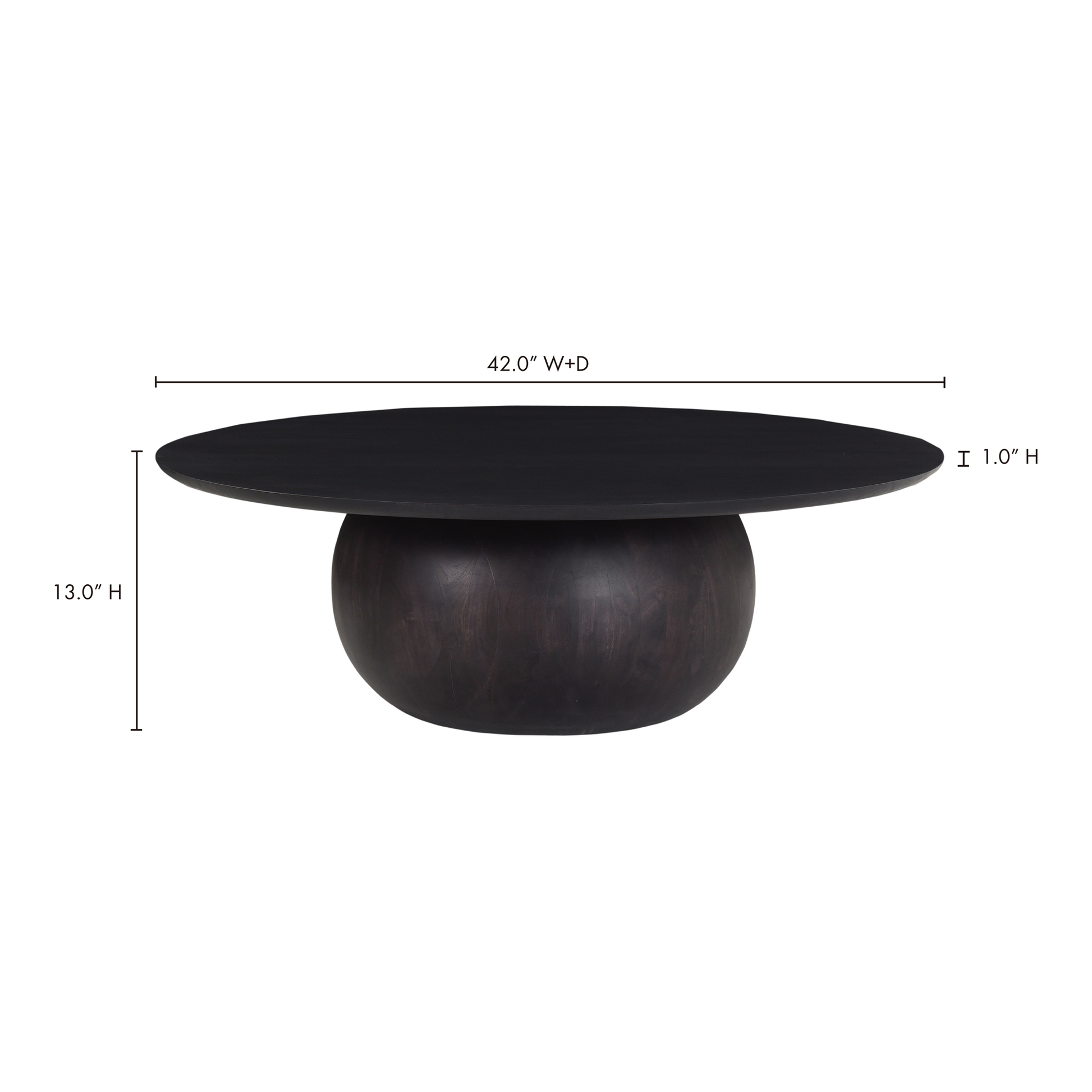 Bradbury Black Large Coffee Table - Ornate Home