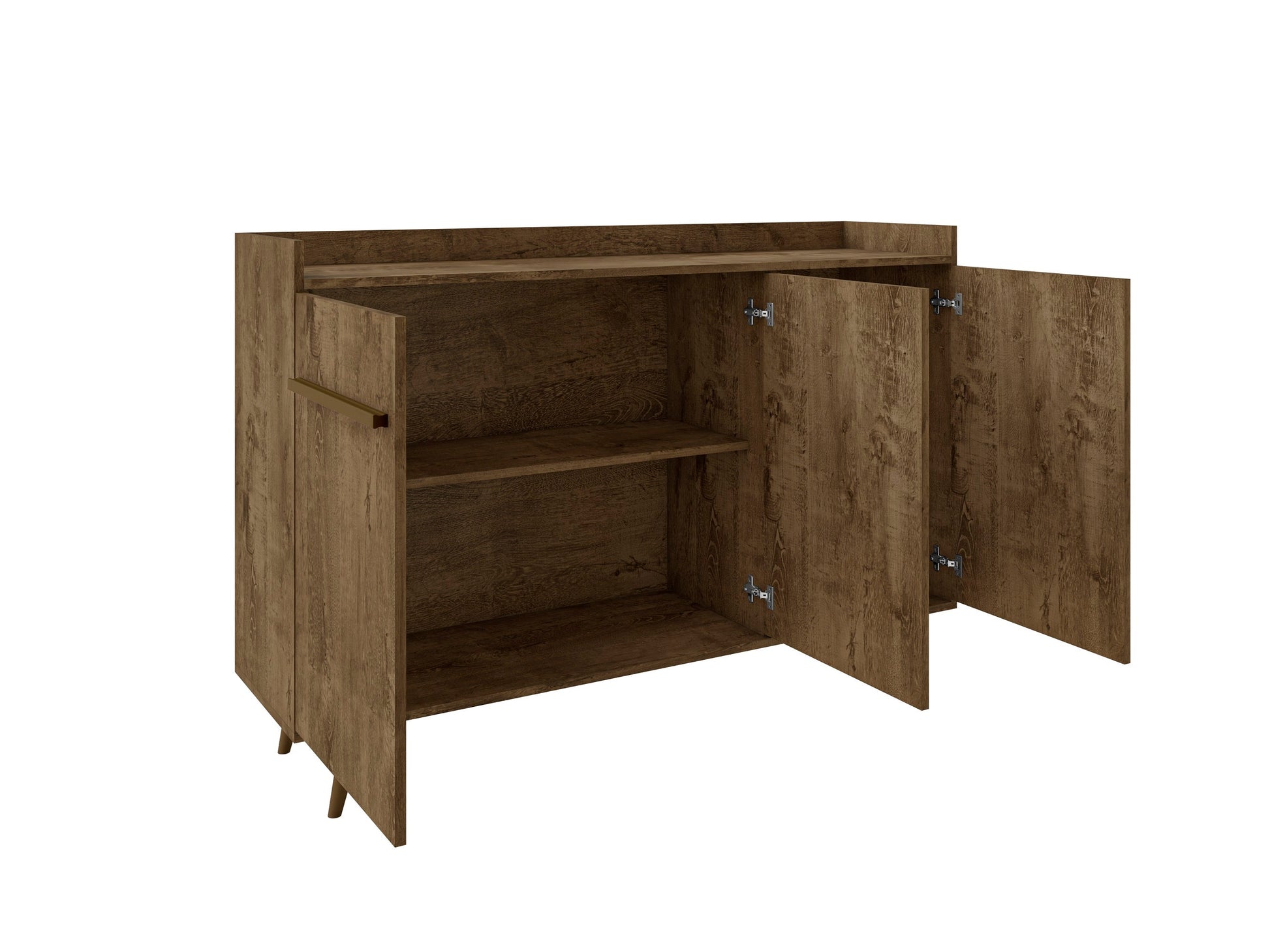 Bradley 53.54 Stand Buffet in Rustic Brown - Ornate Home