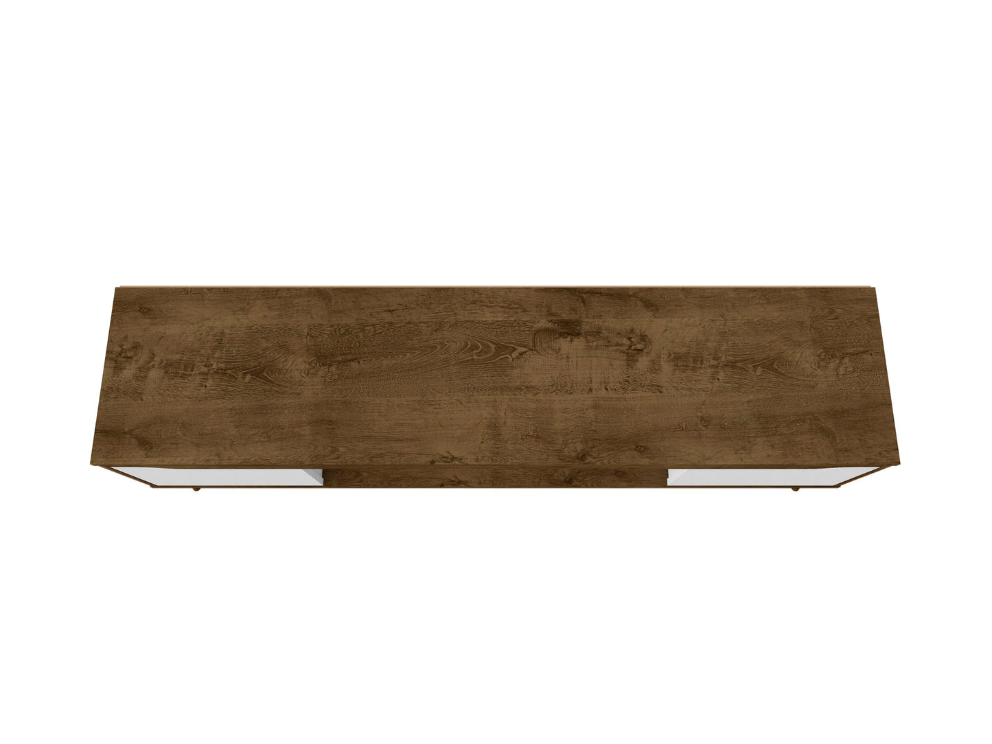 Bradley 62.99 TV Stand in Rustic Brown and White - Ornate Home