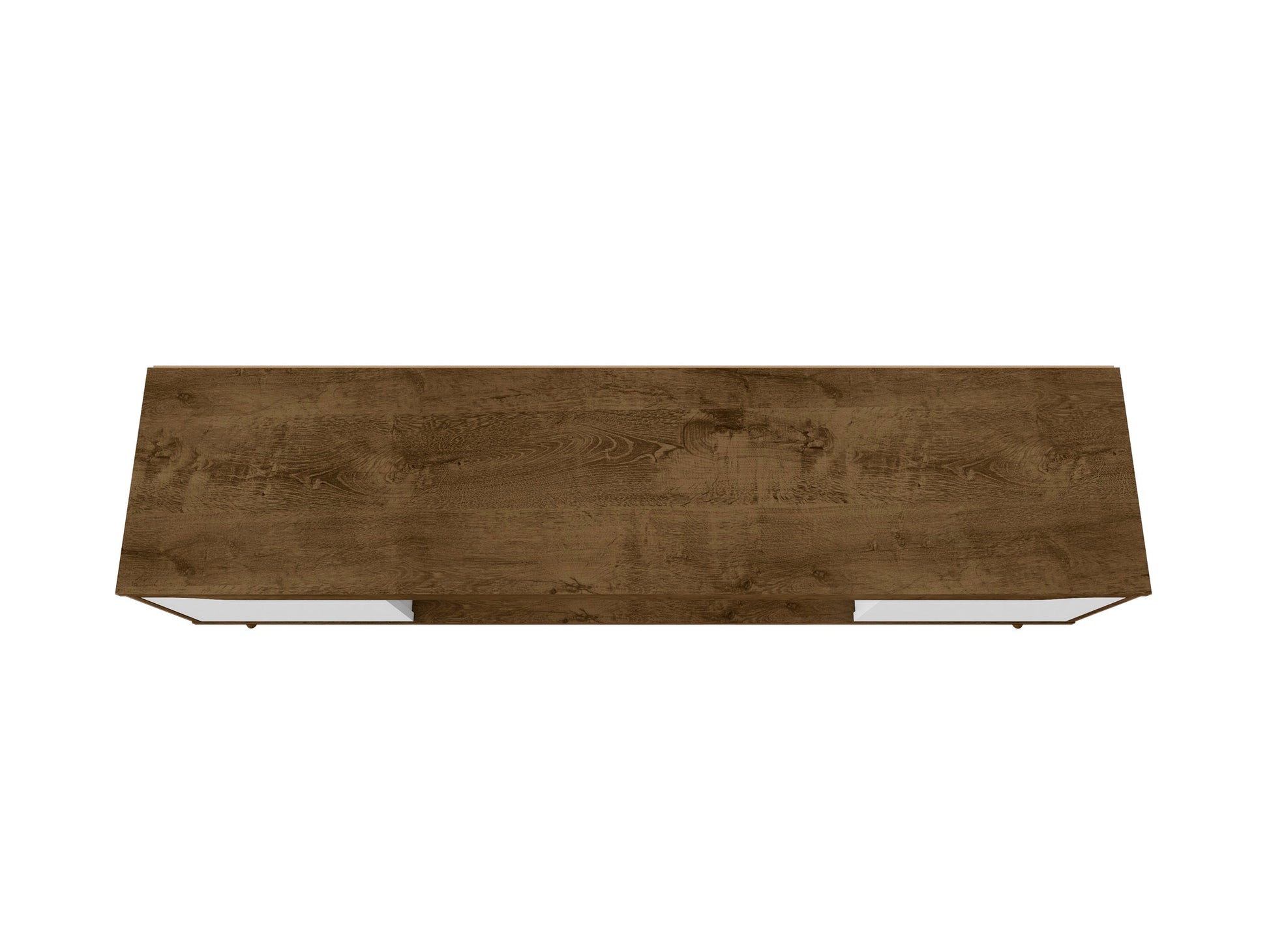 Bradley 62.99 TV Stand in Rustic Brown and White - Ornate Home