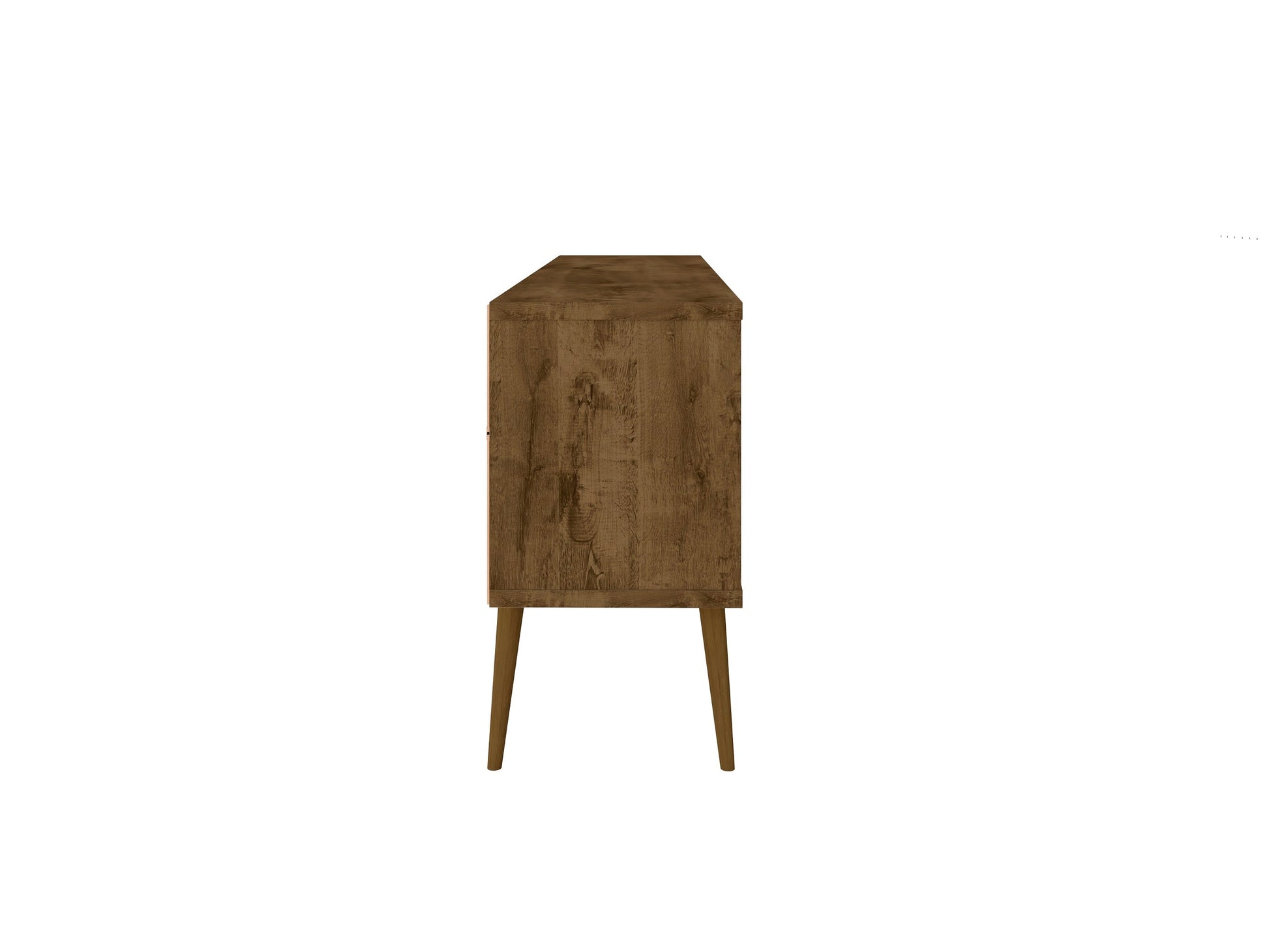 Bradley 62.99 TV Stand in Rustic Brown and Yellow - Ornate Home