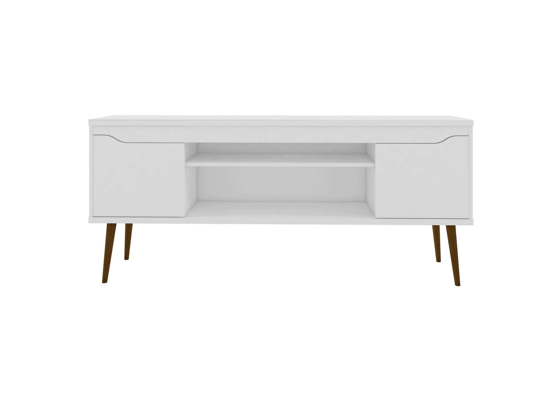 Bradley 62.99 TV Stand in White - Ornate Home