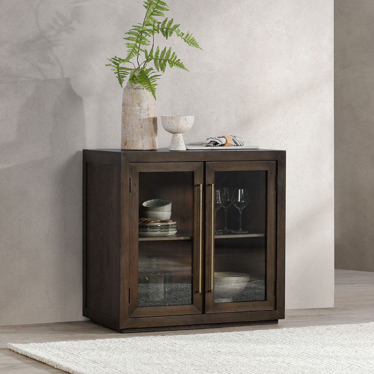 Bradley Cocoa Brown Cabinet - Ornate Home