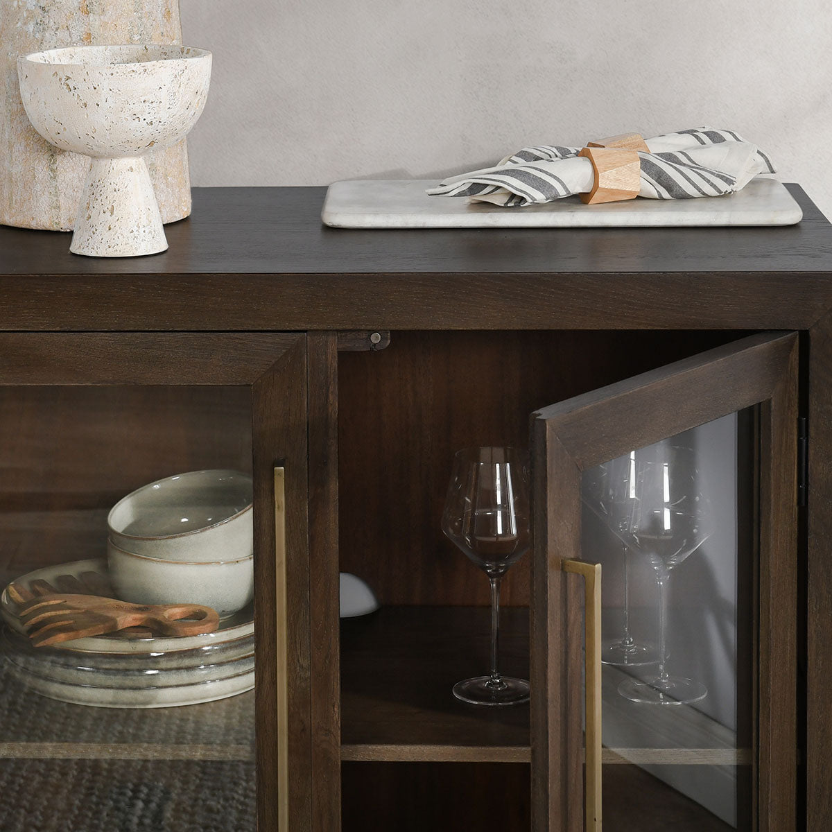 Bradley Cocoa Brown Cabinet - Ornate Home